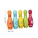 BESPORTBLE Nature Wood Bowling Toy Set Boys and Girls Outdoor Indoor Game 360° Polished Enhance Skills Safe for Toddlers
