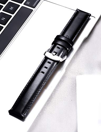 Image of BINLUN Leather Watch Band Quick Release Replacement Leather Smart Watch Straps for Women and Men in Black Brown Red 12mm 13mm 14mm 17mm 18mm 19mm 20mm 22mm