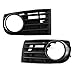 Lorsoul 1K0853665B / 1K0853666B Automóvil Izquierda + Lado Derecho reemplazo 1 par de Foglight Rejilla para Golf 5 MK5 2005-2009