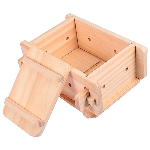 Hemoton Cheese Press 1 tofu Maker Set Tofu Press Homemade Tofu Maker Pressing Wooden Tofu Maker Wood Cheese Kitchen Pressing Tools 16 * 12* tofu Making 9cm tofu Pressing Tofu Press