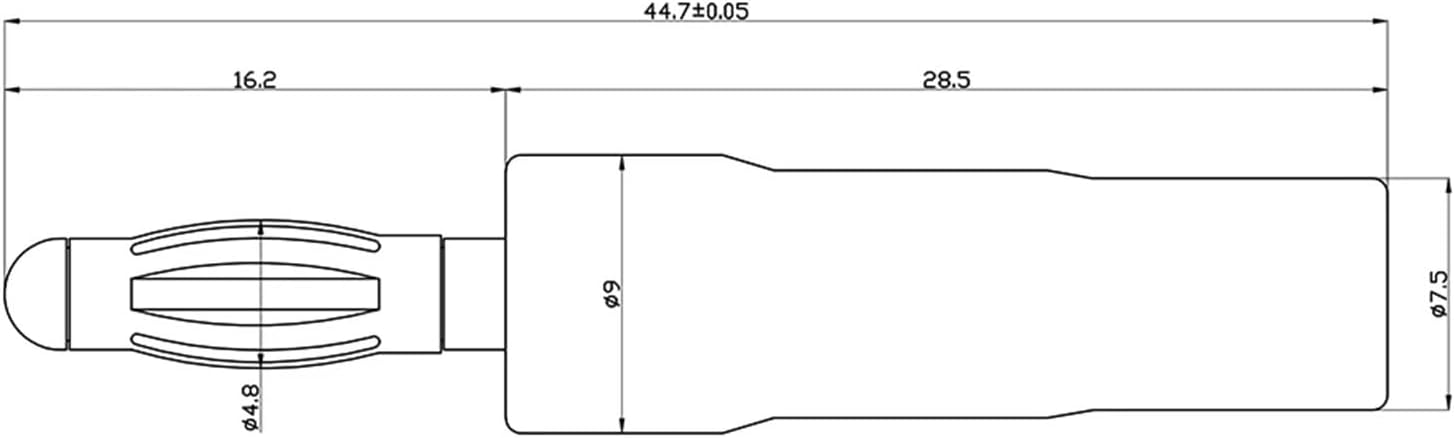 Banana Plugs for Speaker Wire 24K Gold Plated Insulated for Spring-Loaded Banana Adapter Connector Jack Terminals(Lantern Type)