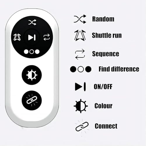 Flash Reflex Reaction Training Lights Set - Enhance Hand-Eye Coordination for Sports, Fitness, Agility & Speed Training - Perfect for Athletes & Coaches (4 Pack)