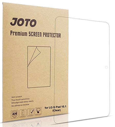 LG G Pad 10.1 Screen Protector - JOTO Ultra HD Crystal Clear (Invisible) Version Screen Protector Film Guard for 2014 LG G Pad 10 inch, with Lifetime Replacement Warranty (3 Pack)