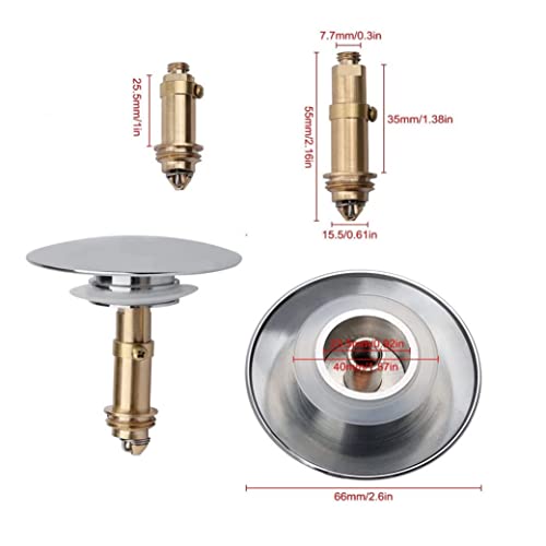 Tapon de fregadero de latón para baño y cocina miniatura 6