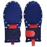 jkahh Baseball Sliding Mitt Universal Right or Left Hand Baseball Sliding Glove Sliding Mitt Youth & Adult Sizes,Neoprene,Adjustable Wrist Compression Strap (Dark Blue White Star,Adult)