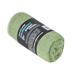 NUKURA 12” x 40” Gym Sweat Towel, 450 GSM, 100% Turkish Cotton, High Absorbency, Extra Soft & Quick Dry Workout, Yoga, Burpee & Fitness Towel – Sage Green