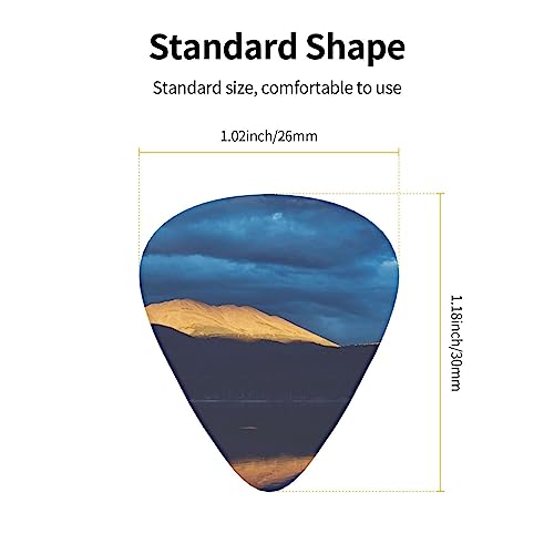 Mountains Lot de 12 médiators tendance et durables dans une boîte pour ukulélé guitare électrique basse - Les Beatles, Paul McCartney, John Lennon, RIngo Starr, George Harrison Mountains Lot de 12 médiators tendance et durables dans une boîte pour ukulélé guitare électrique basse – Image 5