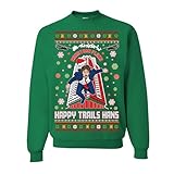 wild custom apparel Die Hard Nakatomi Plaza Christmas Party 1988 Ugly ChristmaS Sweatshirt COLLECTION 9, Kelly Green, Large
