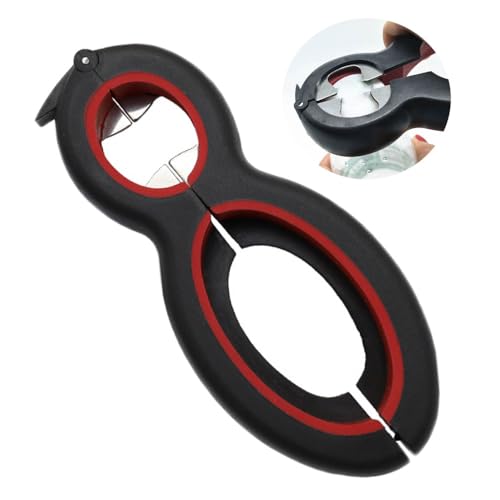 Multifunctional Jar Opener for Weak Hands, Adjustable Manual Jar & Bottle Opener with Easy Pull Ring, Tear Film, Easy Grip, Effortless Can Opener Any Size Jar Lid Opener for Seniors with Arthritis