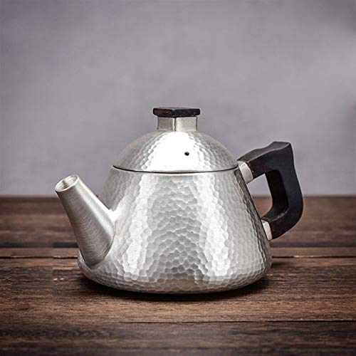 No-Branded Teiera d'Argento hkrstssxj Servizio da tè di Acqua Calda Teiera Pot a Mano Teiera Set Bicchieri Sterling… - immagine 4