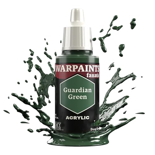 The Army Painter, Warpaints Fanatic Guardian Green Single Acrylics, Miniature Hobby Painting, Quality Paint for Miniature Wargaming