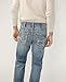 Silver Jeans Co. Men's Zac Relaxed Fit Straight Leg Jeans, Light Indigo, 36W x 30L