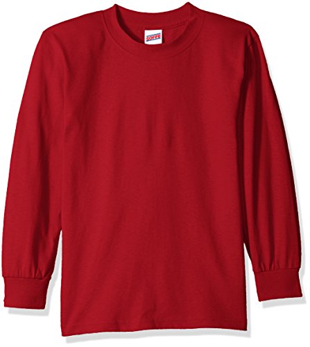 Soffe Big Boys' Long Sleeve Cotton T-Shirt