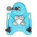 16Pcs Diamond Drill Bit Hole Saw Set, 6‑50mm Cutter Drilling Tool Kit for Tile Wood Glass Ceramic, Adjustable Guide with Suction Cup, Triangle Shank Design for Stability and Effici (Light Blue)