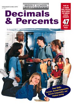 Paperback Middle School Decimals & Percent Book