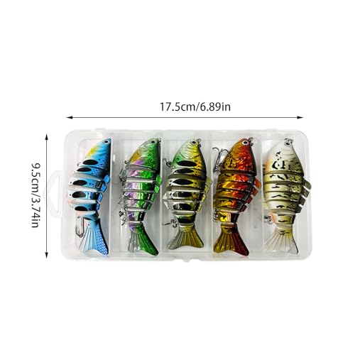 Leurres flottants pour perche truite sandre poisson multisegments d'eau douce