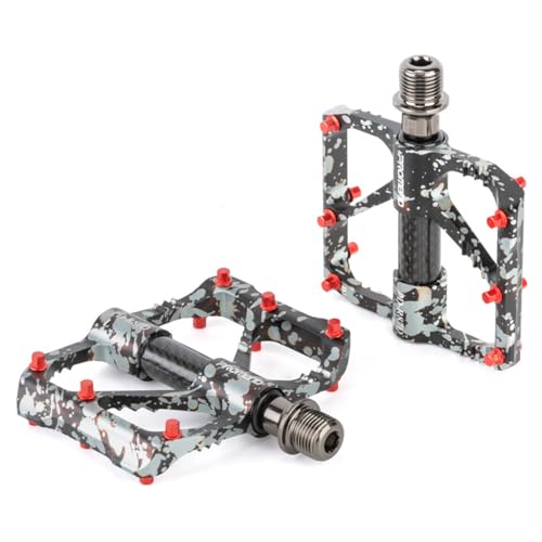 Zpzezt Road Bike Pedals - Aluminum Alloy With Carbon Fiber Tube cover