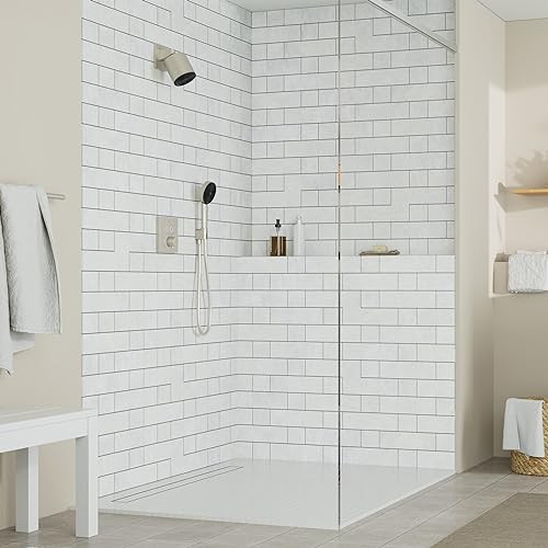 hansgrohe Pulsify S 6-inch Handheld Shower Head Set Modern 3-Spray PowderRain, IntenseRain, Pulsating Massage with QuickClean with Hose in Brushed Nickel, 1.75 GPM, 04918820 by hansgrohe - Used condition - Image 3