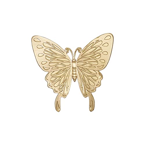 Tricune Gold Butterfly Sculpture Solid Metal Insect Ornament Mini Butterfly Figurine For Home Office Garden Desktop Decor  thumb #1