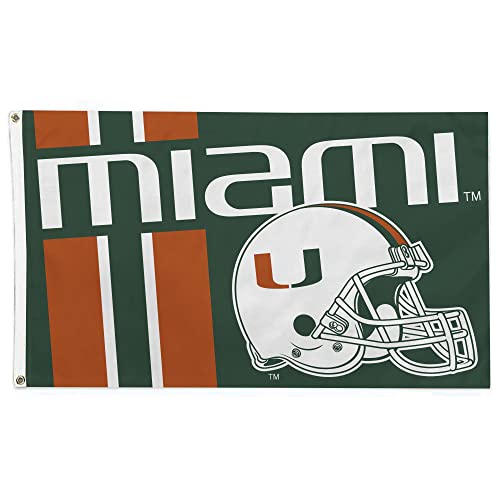 FANMATS 34986 Miami Hurricanes Uniform Home Flag 36x60