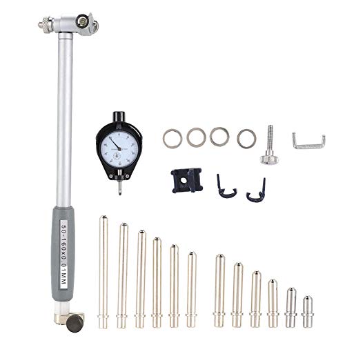 ダイヤルゲージ Amazon | Walfront ダイヤルボアゲージ ダイヤル内径ゲージ 50-160 MM
