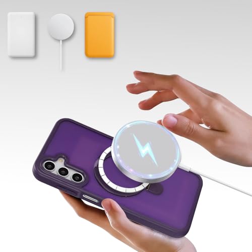 CoozCase for Samsung Galaxy A15 Case with Screen Protector,Dark Purple by CoozCase - Used condition - Image 5