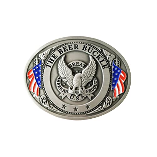 FIYSON Étui à bière Boucle de Ceinture Boucle Bouteille Porte-Boissons étui en Cuir Porte-bière Accessoires de bière Boucle de Bouteille Porte-bière adapté pour Barbecue fête Hommes Cadeaux (Argent)