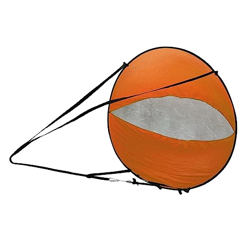 Portable Wind Sail, 42in Paddle Kayak Wind Sail, Board Accessories Instant Popup, Easy Setup and Quick Ment for Canoes, Inflatable, Orange