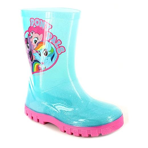 My Little Pony Gummistövlar Wellington stövlar Wellys gummistövlar flickor barn storlek UK 6-12, Min lilla ponny, 38 EU