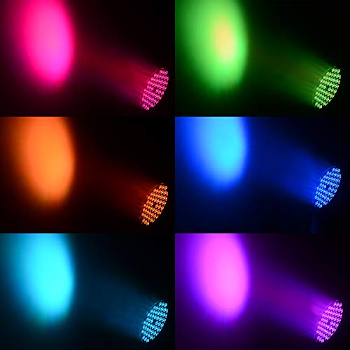 Betopper DJ Par Lights, 54x1.5W LED Par Lights RGB DJ Lights DMX Stage Lights Sound Activated Mini Wash Lights for Party Wedding Disco Club Camping Dancing DJ Shows Festival
