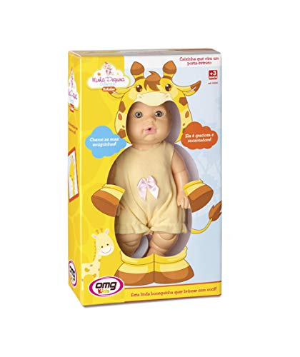 Minha Pequena - Bichinhos Girafa Omg Kids Brinquedos Sem Cabelo
