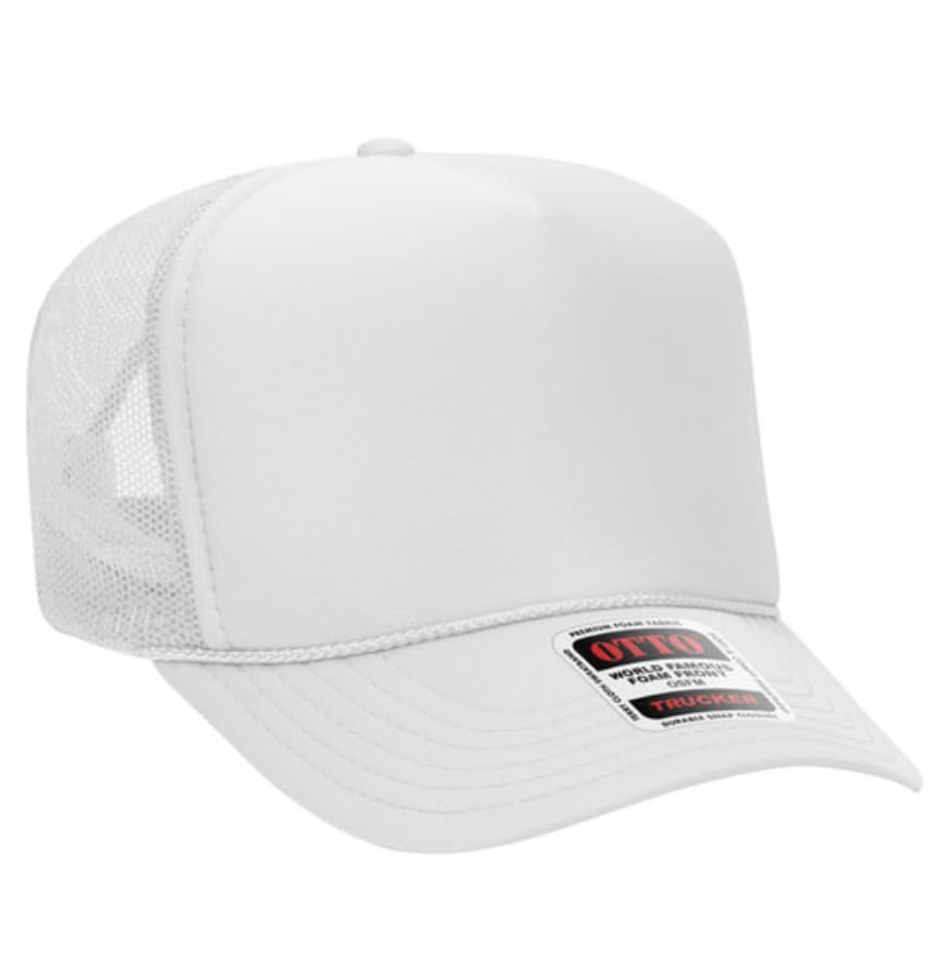 Image of Otto Cap 5-Panel High Crown Mesh Back Trucker Hat