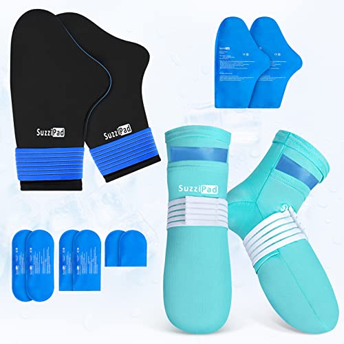 SuzziPad Cold Therapy Socks & Hand Ice Pack Cold Gloves ...