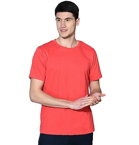 Image of Sleepynuts Men's Regular Fit Round Neck Half Sleeves Solid Casual Wear T-Shirt