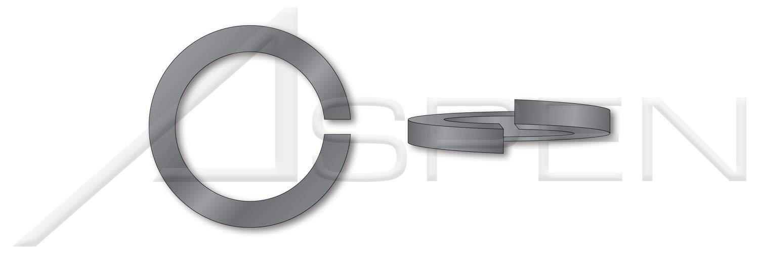 (1500 pcs) M12, DIN 7980, Metric, Helical Spring Lock Washers, High Collar, Spring Steel, Black