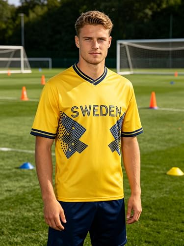 YuanDiann Maillot de football Coupe 2026 48 pays – T-shirt à manches courtes unisexe respirant pour supporter, décontracté, pour homme et femme, maillot d’entraînement et pour le visionnage public, L – vue 4