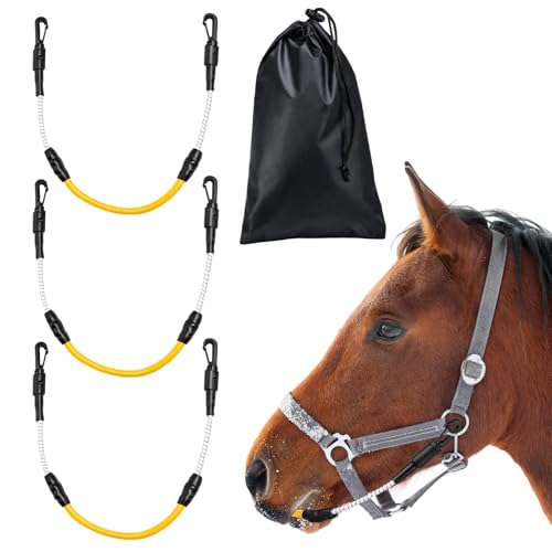 Sadnyy 3 Pcs Equestrian Tack Accessories Horse Calming Pacifier Latex Mouth 28 Inch Horse Boredom Toy Chew Universal Horses Relaxation Enrichment Tool for Handler Racecourse Equestrians Training Camp