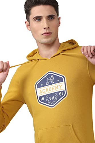 Image of Van Heusen Cotton Blend Hooded Neck Men Sweatshirt