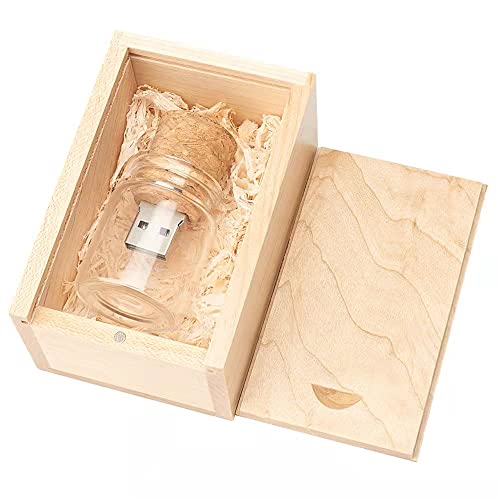 LEIZHAN silikonowa butelka z pendrive pendrive z pudełkiem 32 GB, prezent dla studentów, rodzin i dzieci (32 GB, butelka z pudełkiem)