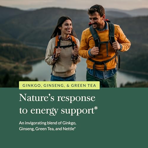 Gaia Herbs Energy Vitality - Energy Support Supplement to Maintain Healthy Energy and Stress Levels - with Ginkgo, Ginseng, Green Tea, and Nettle* - 60 Vegan Liquid Phyto-Capsules (20-Day Supply) - Thumbnail 5