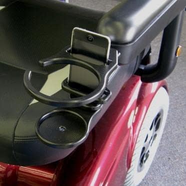 Combination Cell Phone/Drink Holder for Power Wheelchairs (Invacare Tube, 3.7" x .77")