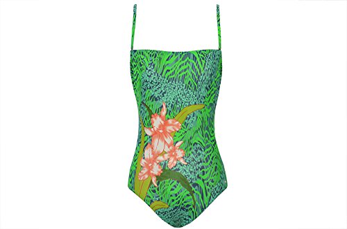 Maillot de bain une pièce à fleurs chic femme vert Solar 44
