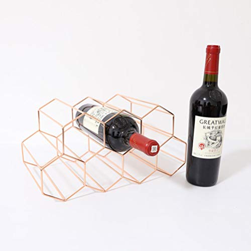 Cabilock — Suporte para garrafas de vinho de 7 garrafas, arame de metal, garrafa de vinho, prateleir