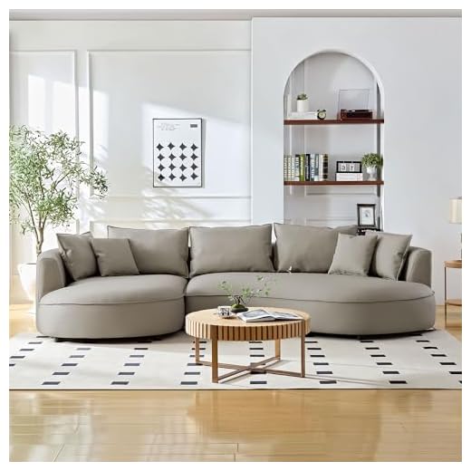 Modern Curved Modular Sofa for Living Room