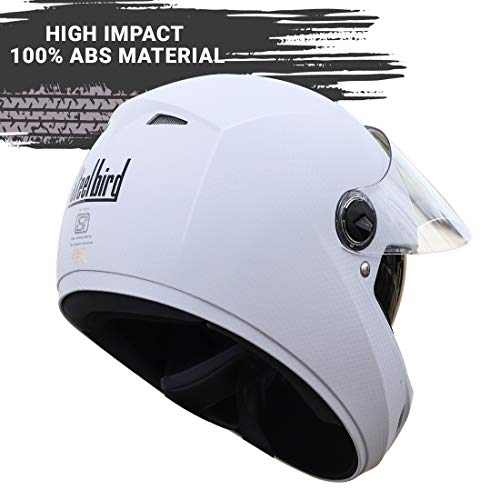 Image of Steelbird Rox Cyborg ISI Certified Full Face Helmet for Men and Women with Inner Smoke Sun Shield and Outer Clear Visor
