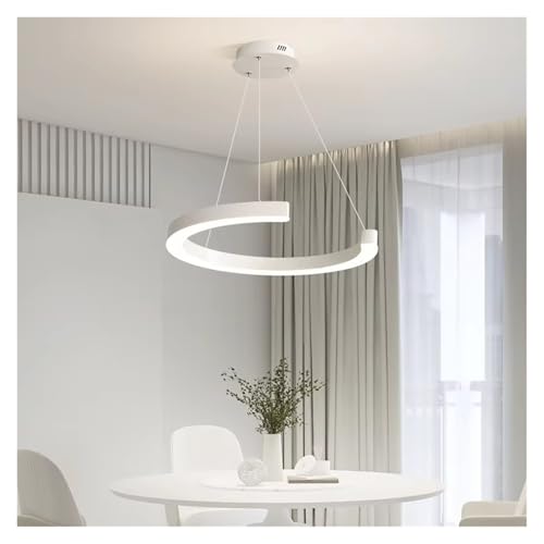 Lampe suspendue LED simple pour table à manger et luminaire moderne de restaurant