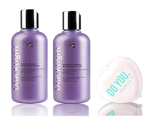 NOURISHING Shampoo & Conditioner DUO Set - for highlighted, bleach, white, and natural blonde hair (w/Sleek Mirror) (NOURISHING - 8.5 oz / 250ml - retail DUO)