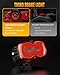 NOVSIGHT 4.5 Inch LED Pod - Red Dot Award 2025 Winner Halo Series Offroad Brake & Back Up Reverse Light Combo with Red DRL, Ultra Bright LED Pod Light for Truck Wrangler Jeep Pickup Ram SUV, 1PCS