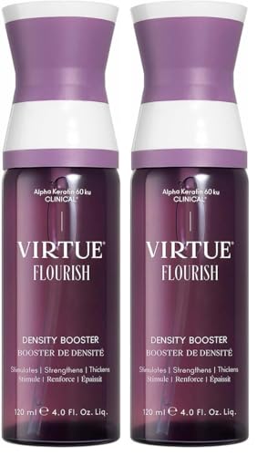 Virtue Flourish Density Booster Spray for Hair Growth | Thinning Hair Treatment (Pack of 2)