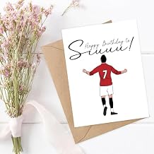 LouiseGifts Happy Birthday To Siuuuu - Ronaldo Birthday - Soccer Card - Football Card, 5 x 7 inches